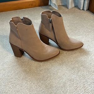 Altar’d State tan heeled booties
